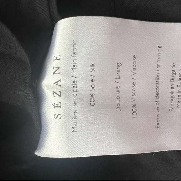 Sezane Olivia dress, silk black and white polka dots size 34 EUC - Picture 7 of 9